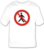 Warning No Pedestrians Allowed T-shirt