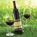 Set of Steady Sticks Wine Bottle and Glass Holders