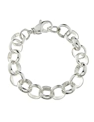 Phil Laender - Silver Large Belcher Bracelet - Sterling Silver - 52 Gr - 20cm