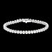 4.3 Carat .925 Sterling Silver Round Stone CZ Tennis Bracelet