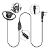 Guanshan D Shape Ear Hook Earpiece with PTT Microphone Headset for ICOM IC-F3011 IC-F4011 IC-F3001 IC-F4001 IC-F1000 IC-F2000 IC-F3210D IC-F4210D IC-F3230D IC-F4230D IC-T70A V80 Radio