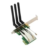 Mini PCI-E to PCI-E Wireless Card w/ 3 Antennas