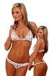 Bang! Stretch Satin Lace Open Bra Panty Set