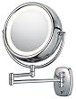 Lighted Dual Arm Wall Mounted 5X to 1X Mirror