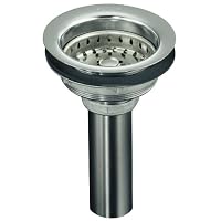 KOHLER K-8813-CP Stainless Steel Sink Strainer, Polished Chrome