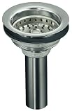 KOHLER K-8813-CP Stainless Steel Sink Strainer, Polished Chrome