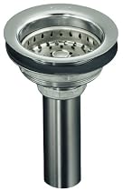 KOHLER K-8813-CP Stainless Steel Sink Strainer, Polished Chrome
