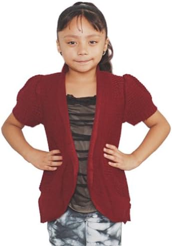 Dollhouse Little Girls Cute Boutique Red Knit Sweater Jacket 4