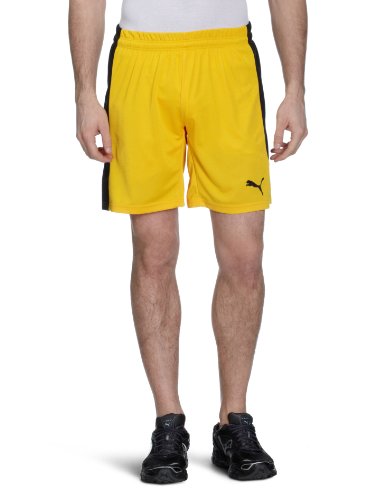 PUMA Herren PowerCat 5.12 Shorts with inner slip, team yellow-black, M, 701266 07 Preisvergleich