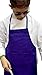 Chefskin Purple Apron Kids Children Fits 7-12 Yr Olds 19x28 Fabric Photo Transfer