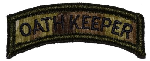 Oathkeeper Tab Military Patch / Morale Patch - Multicam