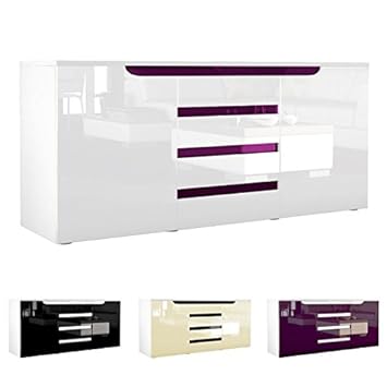 Bahut Design Laque Blanc Plusieurs Coloris Au Choix Non Gris