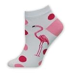 For Bare Feet Recycled Cotton Pink Flamingo Socks
