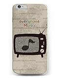 iCreat Handy Case Schutzhülle Tasche Hülle für Apple Iphone 6 4.7'' 4.7 inch - Tv Musiknote