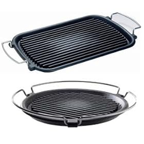 Ilsa Atollo V175 Cast Iron 9-Inch x 14.5-Inch Rectangular Grill by Ilsa