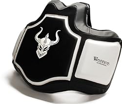 Warrior Pro Body Protector, Black/White