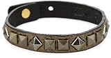 Streets Ahead 3/8 Italian Bronzw Leather with Studs with Skinny Cuff Bracelet