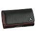For HTC Touch HD, Touch MAX 4G Luxurious Genuine Leather Horizontal Black Case Pouch Holster
