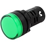 SODIAL(R) AD16-22D/S23 AC/DC 24 Volt Green Light LED Indicator Signal Lamp Bulbs 20mA