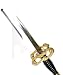 Brass Snakes Guard Metal Blade Fencing Foil Rapier Theater Prop Musketeer Halloween Sword