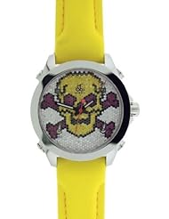 Jacob & Co Five Time Zones JCMSKULL6 Yellow Red Black Diamonds 40mm Watch