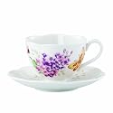 Lenox Butterfly Meadow Orange Sulphur 8-Ounce Cup and Sauce Set