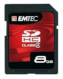 EMTEC 8 GB Class 4 60x SDHC Flash Memory Card EKMSD8GB60XHC