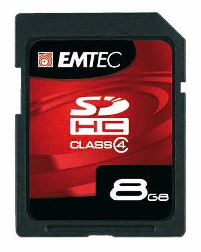 EMTEC 8 GB Class 4 60x SDHC Flash Memory Card EKMSD8GB60XHC