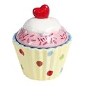 Ceramic Sweetheart Cup Cake Storage Trinket Pot Box