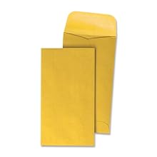 Quality Park Coin Envelopes, #7, 3.5 x 6.5 Inches, Kraft, Box of 250 (50763)