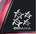 Ohana Honu Hawaiian Sea Turtle Family With 2 Babies Vinyl Decal Sticker - Shiny Chrom...