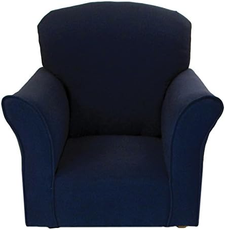 Dozydotes Traditional Navy Cotton Kid Rocking Chair