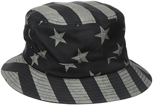 Volcom Men's Bar Star Bucket Hat, Heather Grey, Large/X-Large
