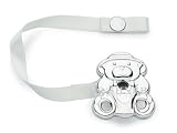 Cunill Sterling Silver Teddy Pacifier Clip