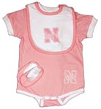 Nebraska Cornhuskers Reebok Creeper/Bib/Booties Set