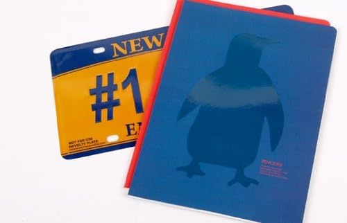 Animal Shadow UV Lined Notebook - Blue Penguin