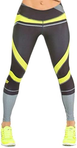 Black and Yellow Leggings Womens Yoga Pants Compression Tights