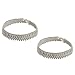 India Jewelry Ankle Bracelet Silver Anklets Pair 10 Inches