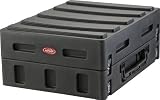 SKB Gig Safe. Roto-Molded 14U slanted, mixer case. Can mount to SKB19-REX6
