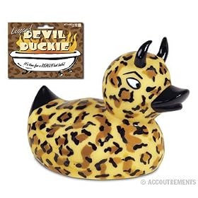 Leopard Devil Duckie Rubber Duck by Ducks & Devil Ducks
