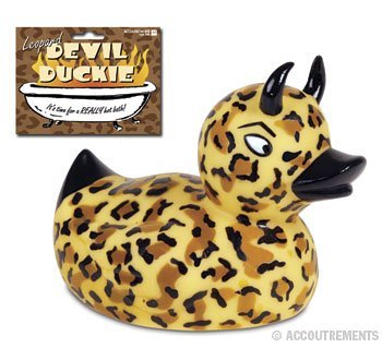 Childrens Toyshop  Toys : Leopard Devil Duckie Rubber Duck