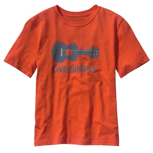 Patagonia Kinder Shirt LIVE SIMPLY GUIT, CLEMENTINE, XS, 62159_233 Preisvergleich