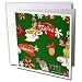 Lee Hiller Designs 50s Retro Print - 50s Tiki Tropics Islander Red Green - Greeting Cards-12 Greetin