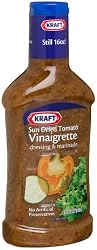Kraft Sun Dried Tomato Vinaigrette Dressing & Marinade, 16-Ounce Plastic Bottles (Pack of 6)