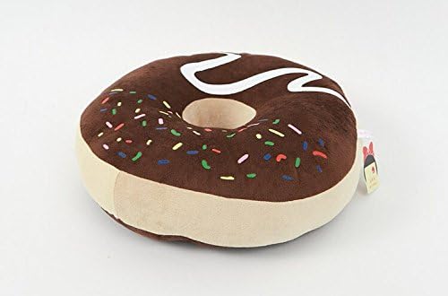 Doughnut Plush Decorative Pillow Throw Pillow Cushion for Gifts,brown