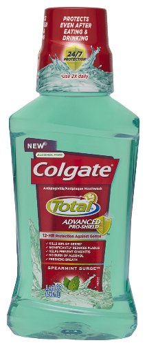 Colgate Total Advanced Pro-Shield Mouthwash Spearmint Surge 16.9 oz (2 Pack)
