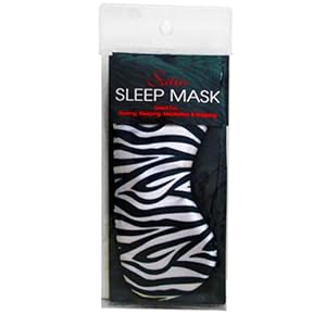 Swissco Satin Sleep Mask Zebra Print