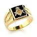 Nugget Style Masonic Ring - Black Background Sizes 8-13