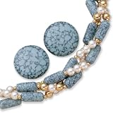 2-Piece Sim. Turquoise Pearl Set