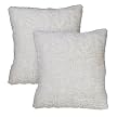 Splendor Crinkle Rabbit Pillow - Cream (18x18")